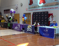  Five EHS student athletes sign their letters of intent to compete at the college level.